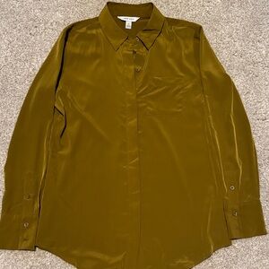 Nine West Olive Green Blouse